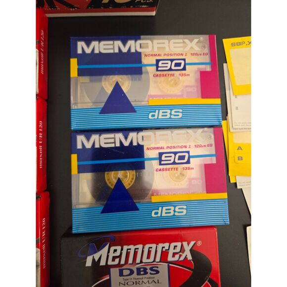 TDK Maxell Memorex Lot of 17 Blank Cassette Tapes Variety 120m 90m D90-NEW - Picture 5 of 8